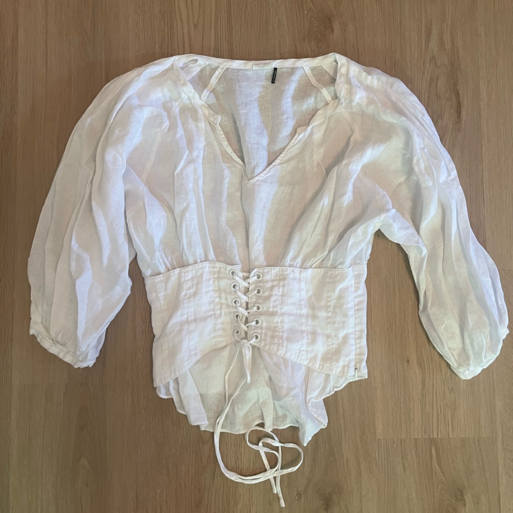 Corset Linen Blouse